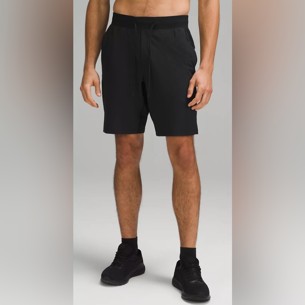 Lululemon T.H.E. Short 9" Linerless Drawstring Luxtreme Swift Ultra Black Sz Med